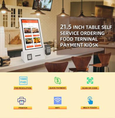 1920X1080 Resolution Metal Case Floor Standing Touch Screen Self Service Kiosk with Android OS