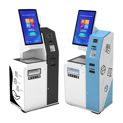 Kiosk tự phục vụ với màn hình cảm ứng 10 điểm có dung lượng Màu sắc tùy chỉnh và sàn Đứng trên tường Lắp đặt trên mặt bàn