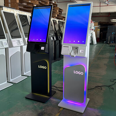 Kiosk Tự Phục Vụ Màn Hình Cảm Ứng Đứng Sàn 27/32 Inch Độ Phân Giải 1920X1080 Dùng Cho Tự Đặt Hàng và Sử Dụng Tương Tác