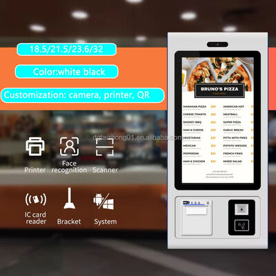 Kiosk màn hình cảm ứng đứng trên sàn với độ phân giải 2K / 4K và tuổi thọ 60.000 giờ cho các ứng dụng tự phục vụ