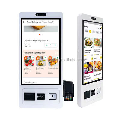Kiosk màn hình cảm ứng đứng trên sàn với độ phân giải 2K / 4K và tuổi thọ 60.000 giờ cho các ứng dụng tự phục vụ