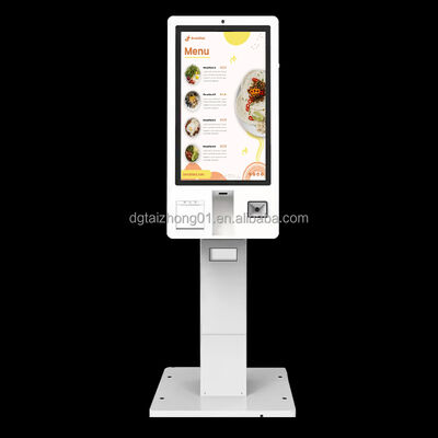 Kiosk màn hình cảm ứng đứng trên sàn với độ phân giải 2K / 4K và tuổi thọ 60.000 giờ cho các ứng dụng tự phục vụ
