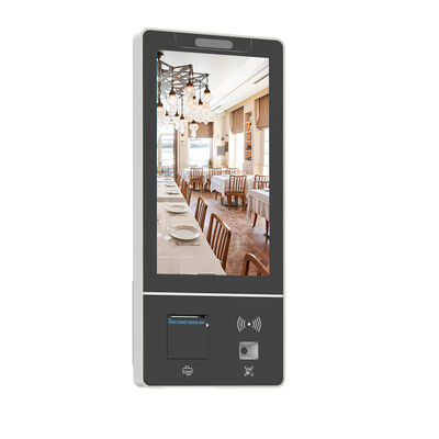 Máy bán hàng tự phục vụ với độ phân giải 1920x1080, bộ xử lý Intel Core I5 và giá treo tường cho hệ thống đặt hàng hiệu quả