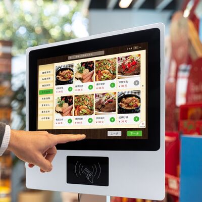 Kiosk tự phục vụ gắn tường 12.1 inch với màn hình cảm ứng điện dung 10 điểm cho sử dụng trong nhà