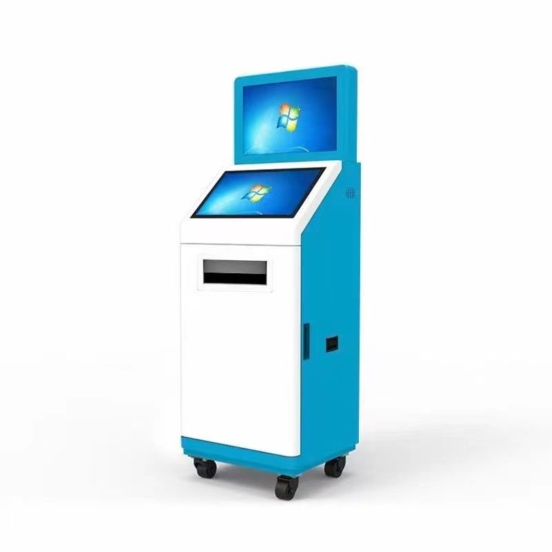 Màn hình cảm ứng 19 inch Kiosk tự phục vụ 1920x1080 Với máy in A5 đọc thẻ nhận dạng