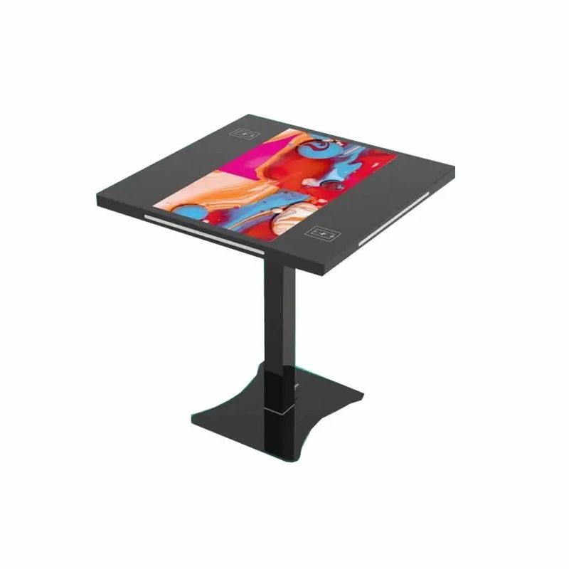 21.5 inch màn hình kép tương tác màn hình cảm ứng bàn với cảm ứng dung lượng và sạc không dây cho cà phê thông minh và chơi game