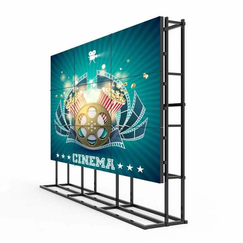 Tường TV LCD thương mại 46 inch 1,8mm sàn đứng quảng cáo Splicing Wall