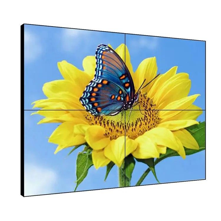 Màn hình ghép LCD 46 inch viền siêu mỏng 0.88mm với độ sáng 500cd/m2 và lắp đặt treo tường