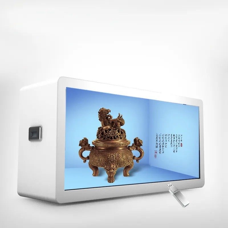 43 Inch Smart Transparent LCD Showcase với 1920 * 1080 độ phân giải và 450cd / m2 Brightness Digital Signage Box
