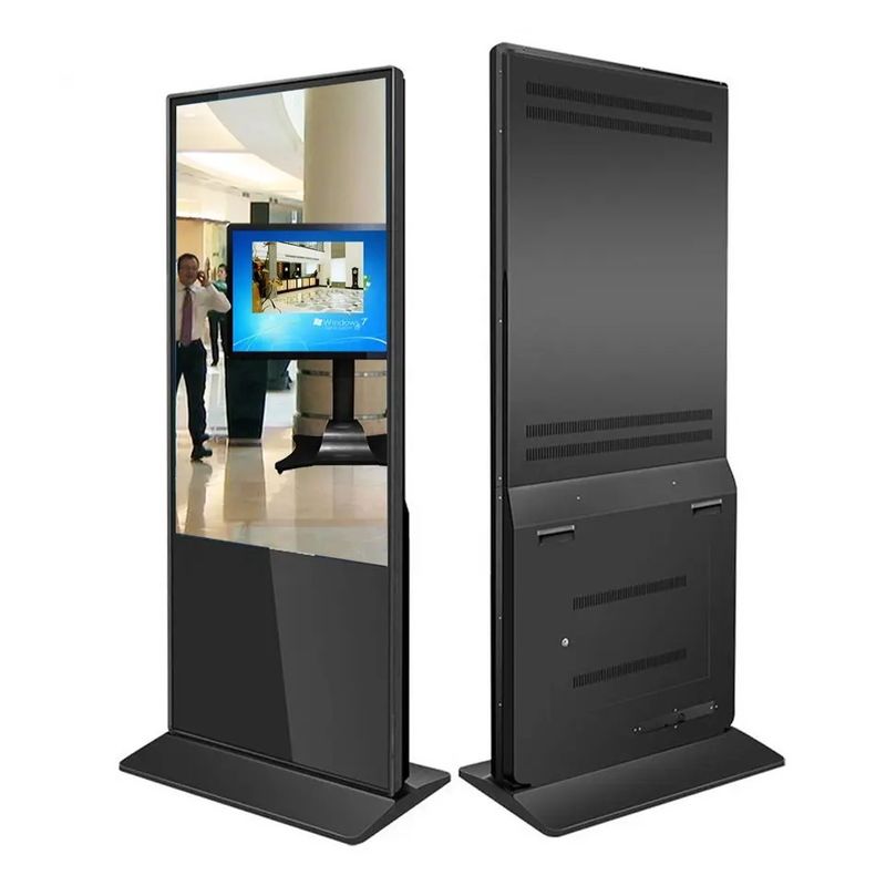 Màn hình quảng cáo LCD đứng tự do 43 inch với trình phát video bảng hiệu kỹ thuật số hệ thống Android