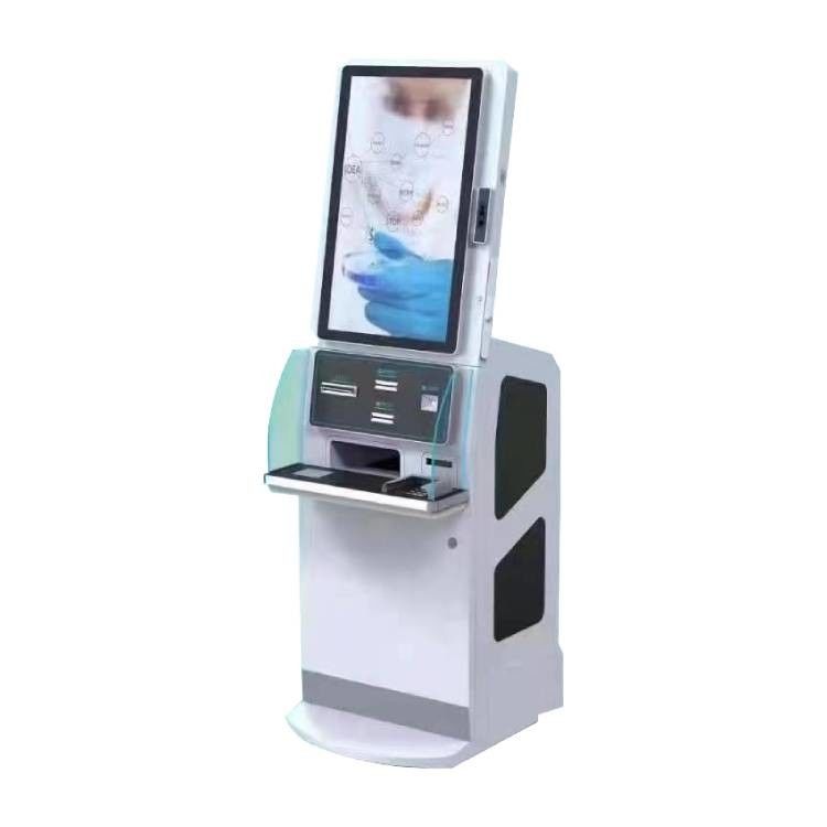 Kiosk tự phục vụ màn hình cảm ứng 32 inch với nguồn 67W và các tính năng tùy chỉnh cho việc làm thủ tục bệnh viện