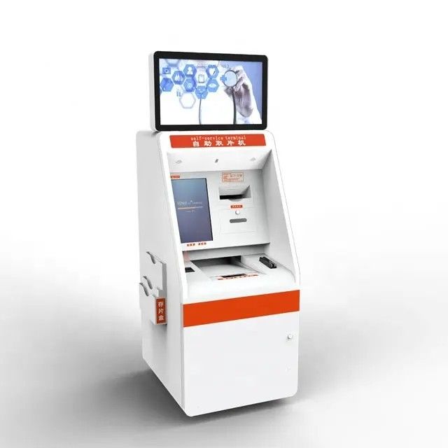 Kiosk tự phục vụ cảm ứng có màn hình kép 22 inch cho phòng khám