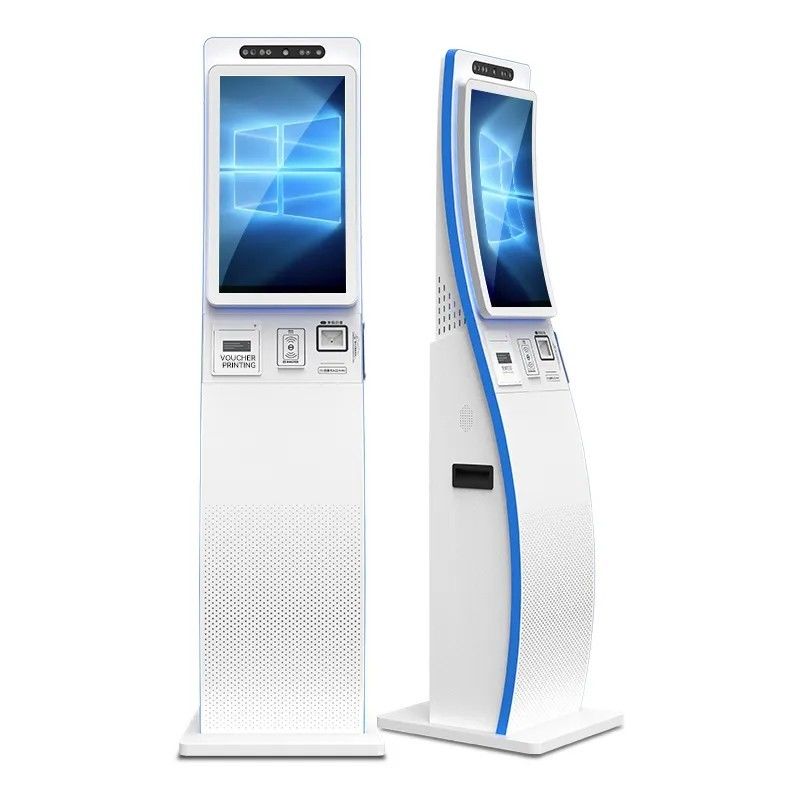 Màn hình cảm ứng bề mặt cong ODM Kiosk tự phục vụ 23,6 inch Với máy quét mã QR