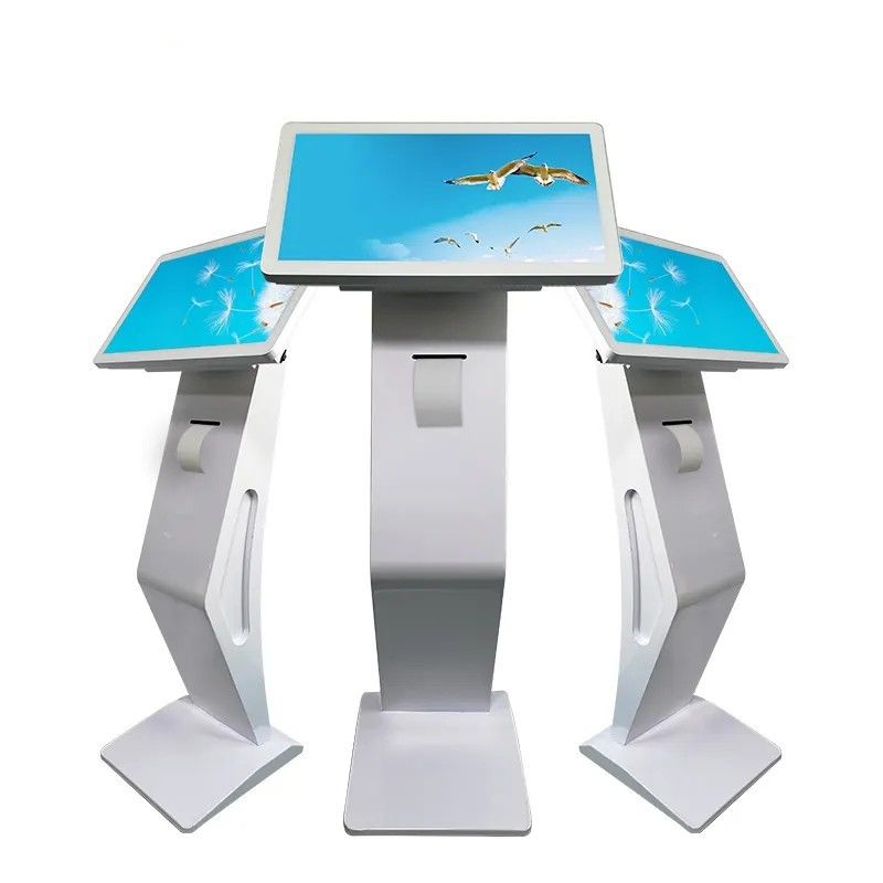 21Kiosk kỹ thuật số màn hình cảm ứng 5 inch với máy in nhiệt và máy quét mã QR cho tự phục vụ tương tác