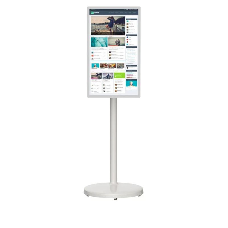 24 Inch Portable Floor Stand Touch Screen Kiosk kỹ thuật số với Android NFC và màn hình tùy chỉnh