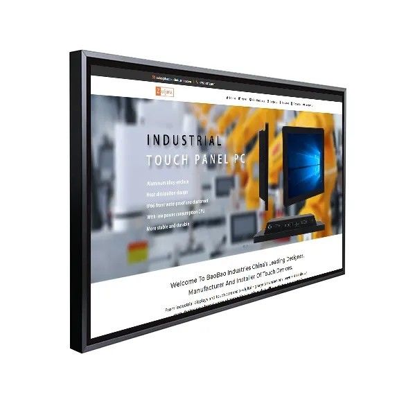 Màn hình cảm ứng hồng ngoại 55 inch, màn hình LCD treo tường với cảm ứng điện dung 10 điểm
