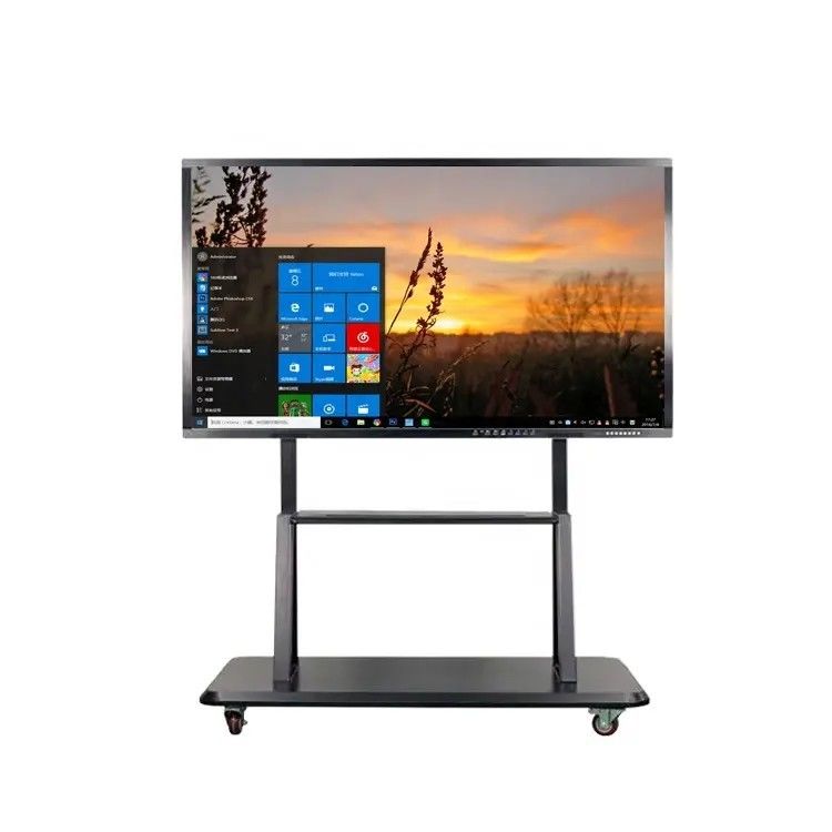 Màn hình cảm ứng thông minh 55 inch màn hình tương tác phẳng với tỷ lệ khung hình 16: 9 và cảm ứng 10 điểm