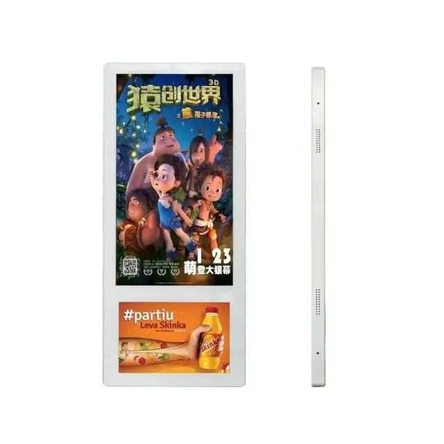 Màn hình quảng cáo thang máy hai màn hình màn hình LCD cNetwork 18,5 và 10,1 inch