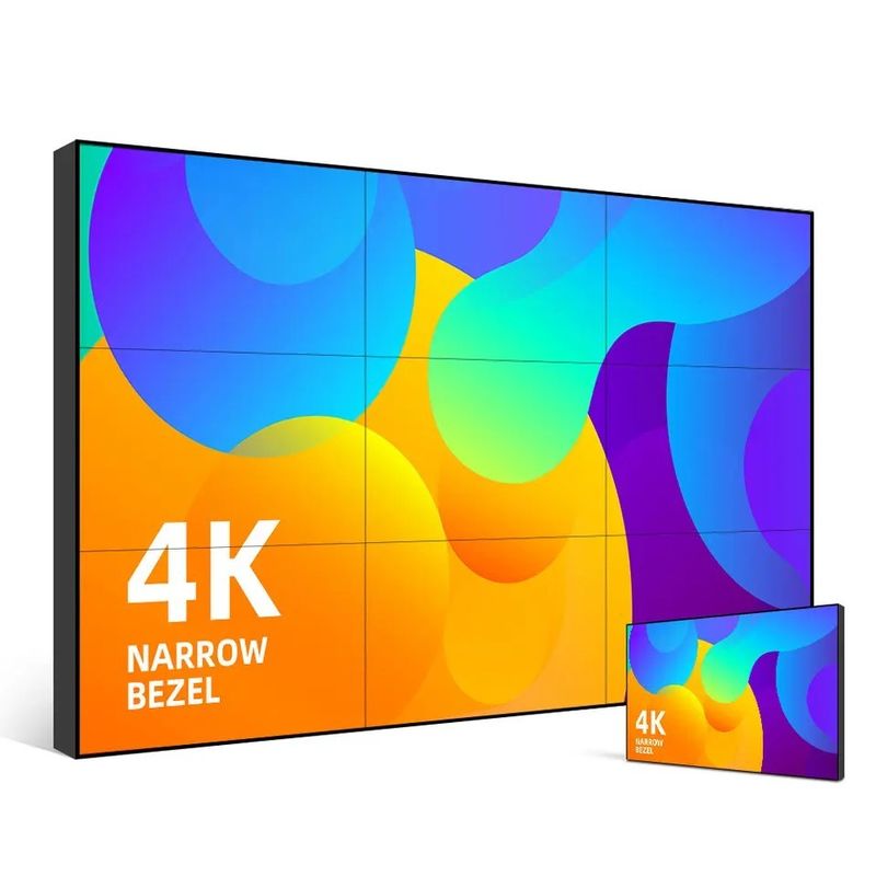 Nội thất LCD Splicing Wall 55 Inch Touch Screen Video Bức tường Bezel Quảng cáo hiển thị