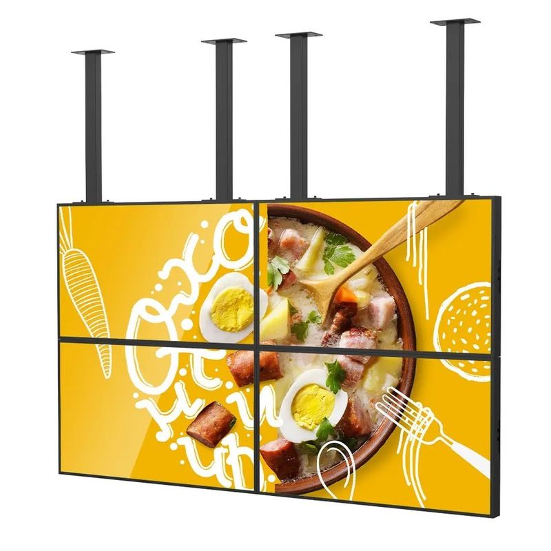 Màn hình ghép LCD 55 inch Video Wall với độ sáng 500cd/m2 và độ phân giải 1920*1080 cho trưng bày cửa hàng