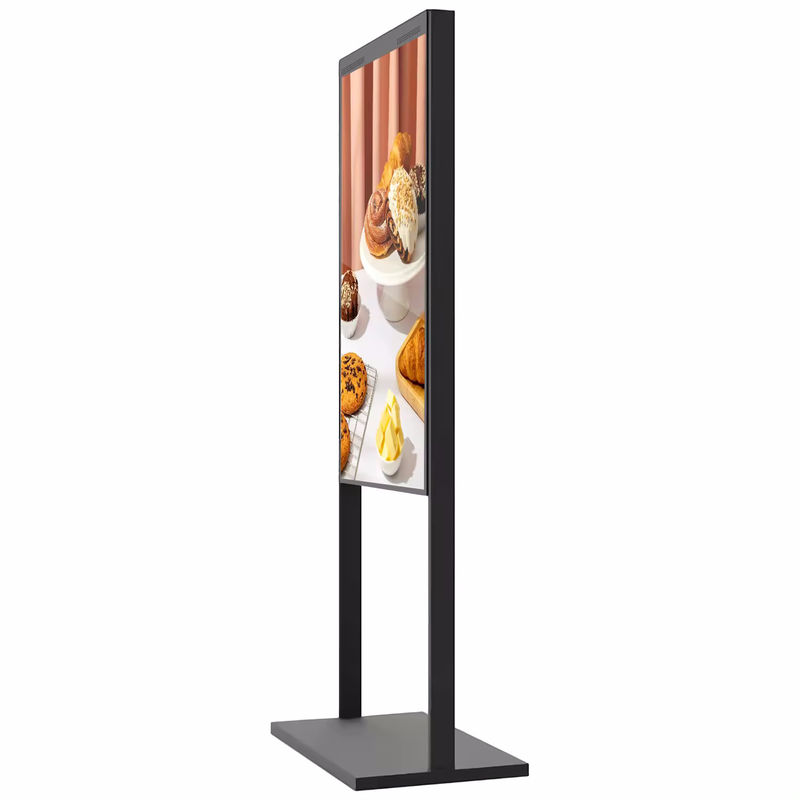Tỷ lệ tương phản Sắt 65 inch Quảng cáo hiển thị Với 2000-3000nits cửa sổ cửa hàng hiển thị
