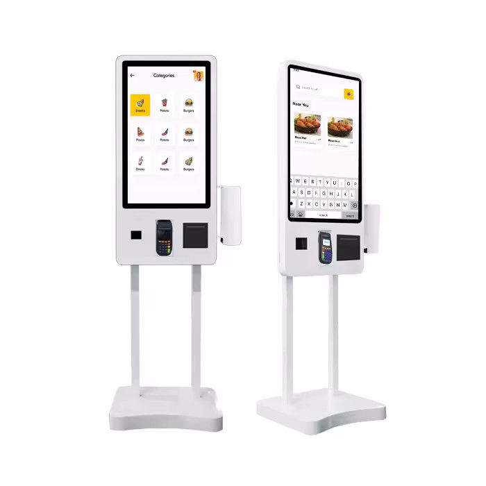 Kiosk tự đặt hàng an toàn cao với pixel 0,63mm và góc nhìn 178 ° cho các giao dịch an toàn