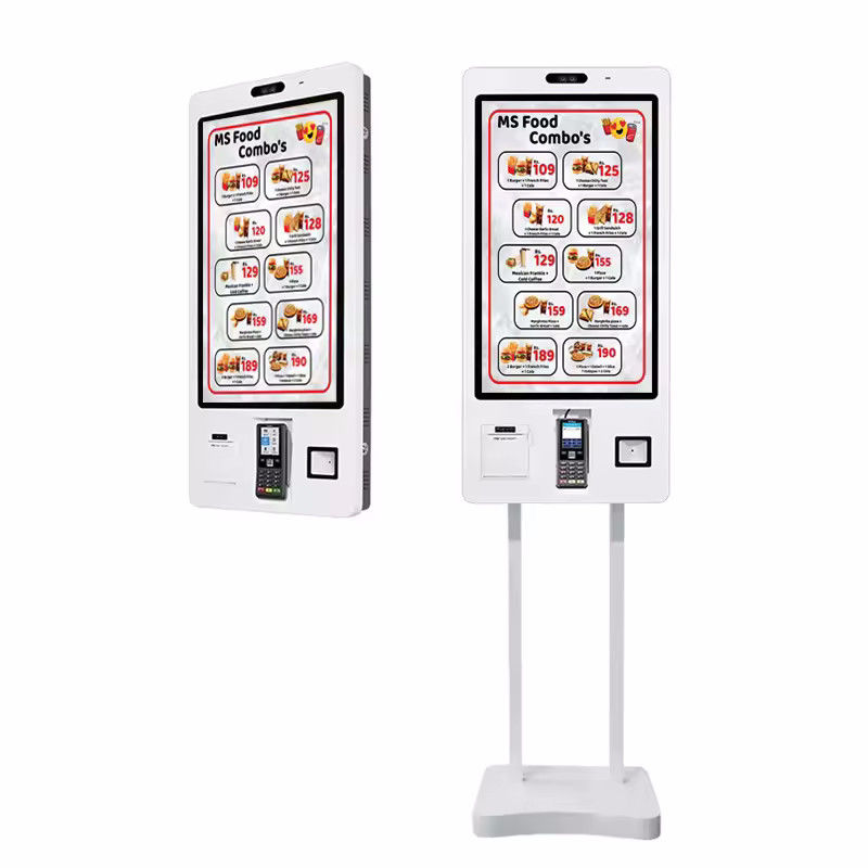 Kiosk Tự Đặt Hàng Gắn Tường hoặc Để Bàn với Máy Quét 1D/2D Tích Hợp và Màn Hình LCD 22/24/32 inch