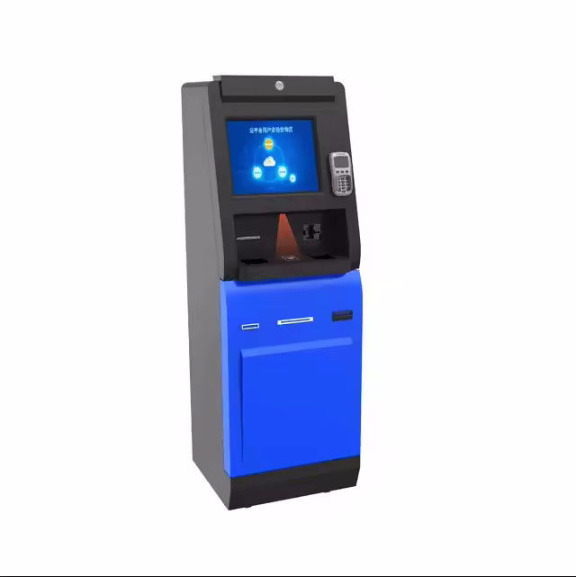 Kiosk tự kiểm tra với máy quét mã vạch đèn LED và phát hành thẻ rối loạn để tự phục vụ hiệu quả