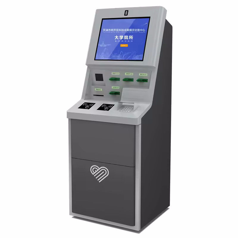 21.5/24/27/32 kích thước màn hình Inch Self Check In Kiosk với hỗ trợ ngôn ngữ tùy chỉnh và máy phát thẻ Windows 10
