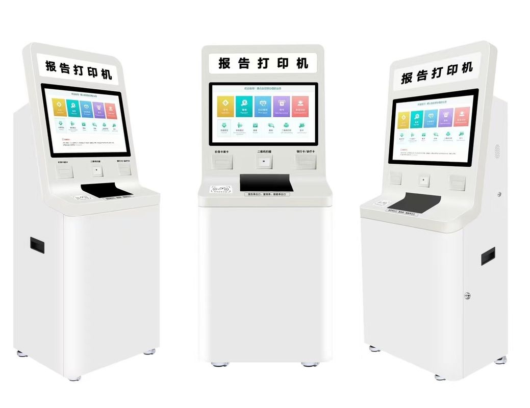 Kiosk tự phục vụ với phần mềm tùy chỉnh và màn hình cảm ứng kim loại
