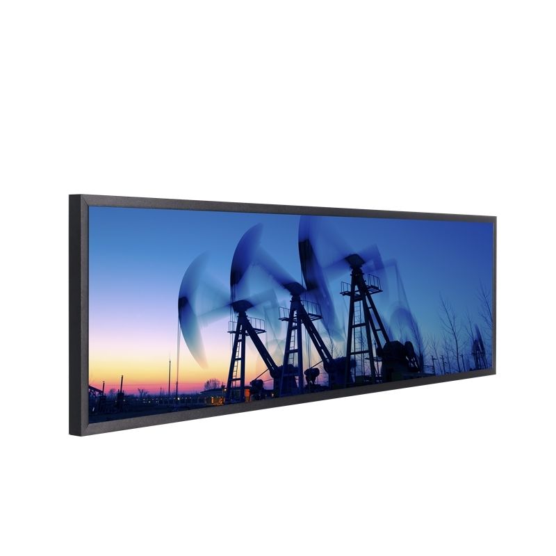 Màn hình cảm ứng thanh tương tác loại dải dài với độ phân giải 3840 X 1080 và độ sáng 350cd / m2
