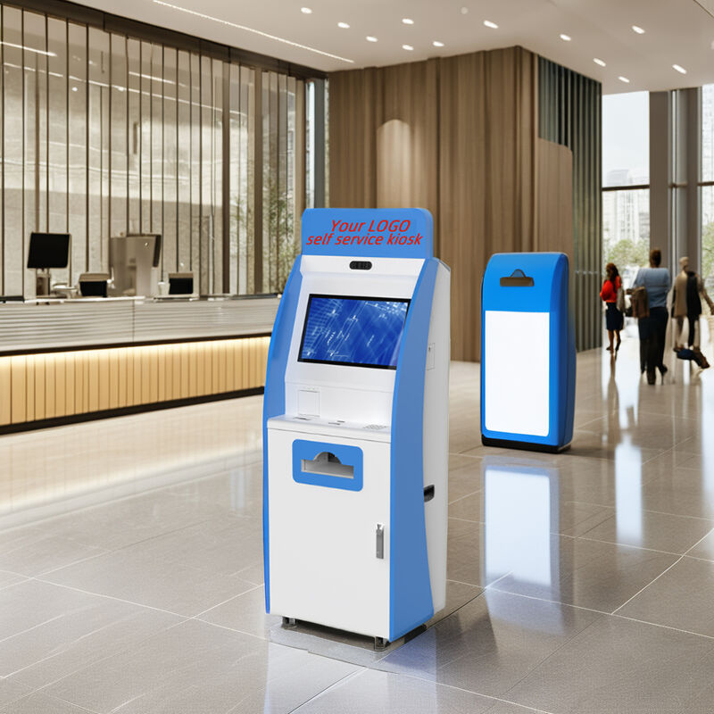 Kiosk tự thanh toán với màn hình cảm ứng 10 điểm có dung lượng Máy chấp nhận tiền mặt và máy phát thẻ màn hình LCD TFT